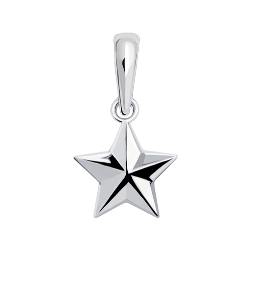 チャーム ステラ 星 レディース メンズ sv925 シルバー ペンダントトップ ネックレス スター 重ね付け 華奢