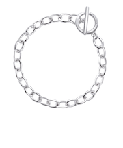 チェーンブレスレット レディース マンテル シルバー