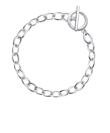 チェーンブレスレット レディース マンテル シルバー