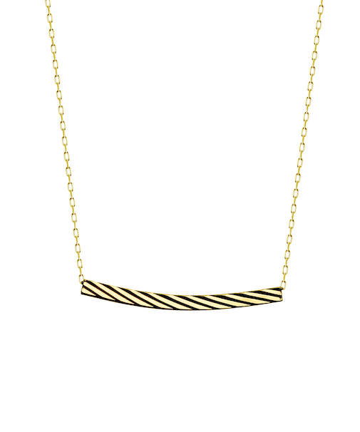 ネックレス レディース バー デザイン K18 ゴールド プラチナ