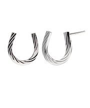 ピアス レディース 馬蹄 デザイン K18 ゴールド プラチナ