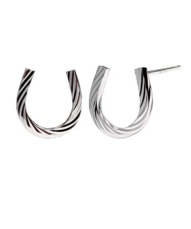 ピアス レディース 馬蹄 デザイン K18 ゴールド プラチナ