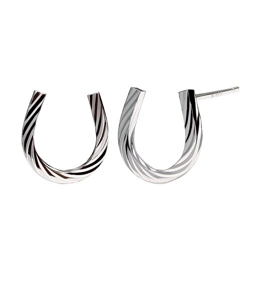 ピアス レディース 馬蹄 デザイン K18 ゴールド プラチナ