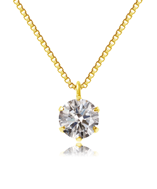 ダイヤモンドネックレス ダイヤモンド 一粒 0.3ct ソリティア プラチナ PT900 ゴールド K18 18金 ベネチアン