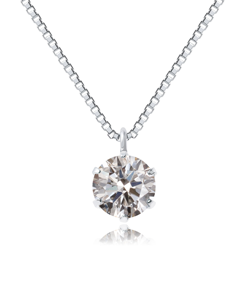 ダイヤモンドネックレス ダイヤモンド 一粒 0.3ct ソリティア プラチナ PT900 ゴールド K18 18金 ベネチアン