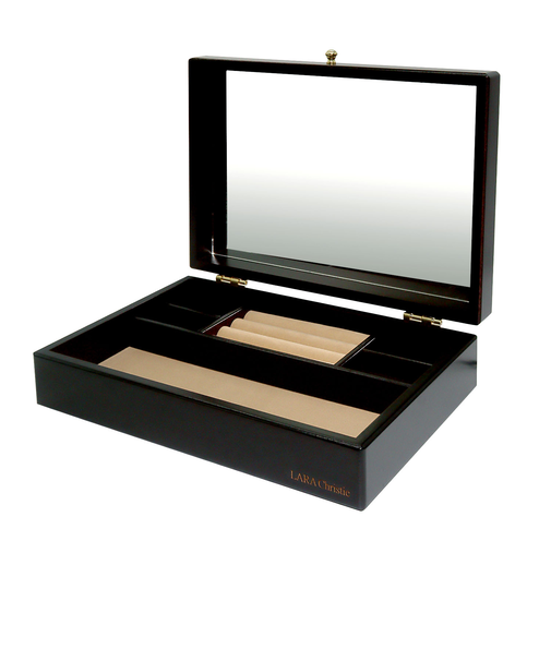 ジュエリー ボックス 木製 アクセサリー ボックス 宝石箱 収納 1段 大容量