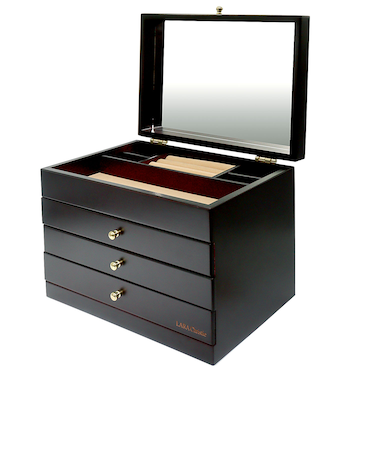 ジュエリー ボックス 木製 アクセサリー ボックス 宝石箱 収納 4段 大容量