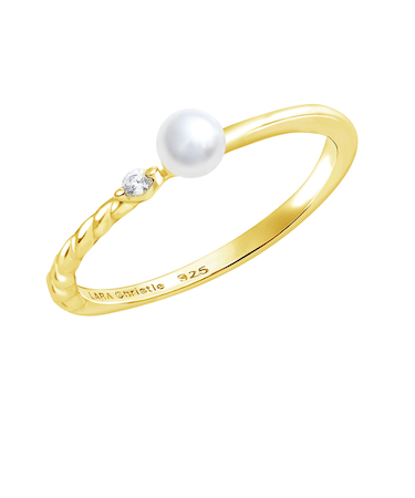 ピンキーリング レディース シルバー925 ゴールド カラー ジルコニア