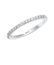 ピンキーリング レディース シルバー925 シルバー ハーフエタニティ ジルコニア