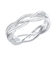 ピンキーリング レディース シルバー925 シルバー ロープデザイン 編み込み
