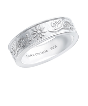 ピンキーリング レディース シルバー925 シルバー アンティーク風デザイン 幅広