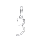 ネックレス ペンダントトップ プラチナ ナンバー チャーム お守りジュエリー 重ね付け 華奢 数字 3