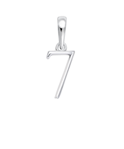 ネックレス ペンダントトップ プラチナ ナンバー チャーム お守りジュエリー 重ね付け 華奢 数字 7