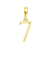ネックレス ペンダントトップ k18 ゴールド ナンバー チャーム 18金 お守りジュエリー 重ね付け 華奢 数字 7