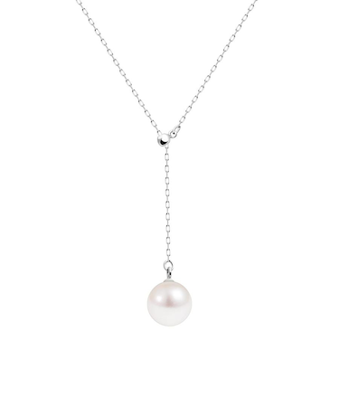 ネックレス レディース アコヤ真珠 7~7.5mm ロングネックレス Y字 一粒 PT850 プラチナ K18 18金 ゴールド