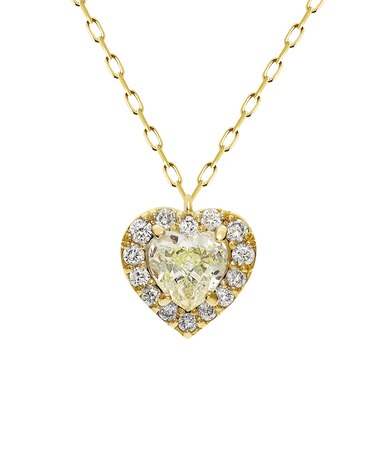 ハート ダイヤモンド ネックレス 0.27ct PT900 プラチナ K18 18金 ゴールド