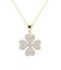 クローバー ダイヤモンド ネックレス 0.3ct PT900 プラチナ  K18 18金 ゴールド