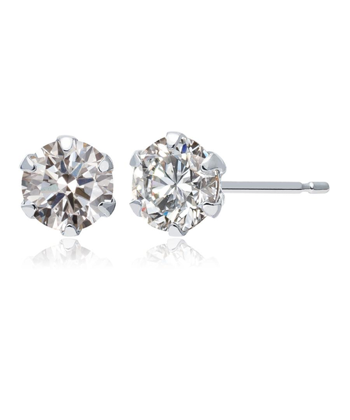 ピアス ダイヤモンド 一粒 計0.4ct
