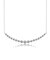 H&C ダイヤモンド スマイルライン ネックレス 1ct PT900 プラチナ/K18 ゴールド