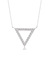トライアングル ダイヤモンド ネックレス 0.3ct PT900 プラチナ/K18 ゴールド