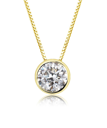 ダイヤモンド ネックレス Dカラー SIクラス フクリン 0.3ct 一粒 PT900 プラチナ/K18 ゴールド 鑑別書付