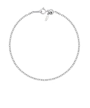 チェーン ブレスレット 丸小豆0.45φ 幅 約 1.5mm pt850/K18 プラチナ ゴールド スライドアジャスターチェーン 全長20cm