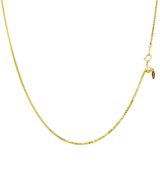 チェーン ネックレスチェーン ベネチアン 1.5φ 幅 約 1.4mm pt850/K18 プラチナ ゴールド スライドアジャスターチェーン 長さ調整可能 全長50cm