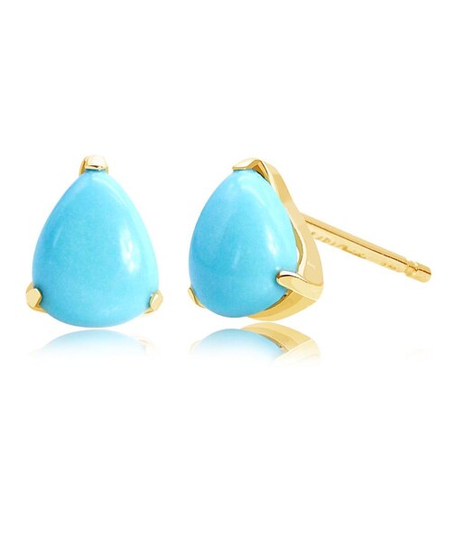 ピアス レディース ターコイズ トルコ石 PT900 プラチナ K18 ゴールド