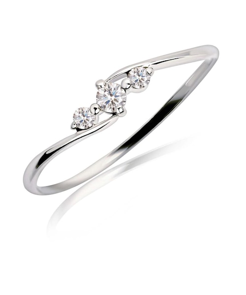 ダイヤモンド リング 0.1ct 3石 Pt900 プラチナ K18 イエロー ダイヤモンド リング 0.1ct 3石 Pt900 プラチナ K18 イエロー