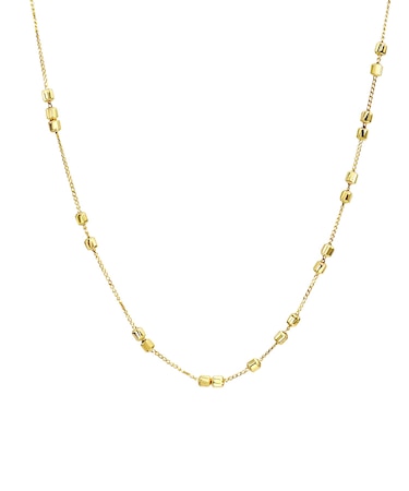 ゴールド チェーン スライドパーツ ロング ネックレス K18 60cm デザイン自由自在