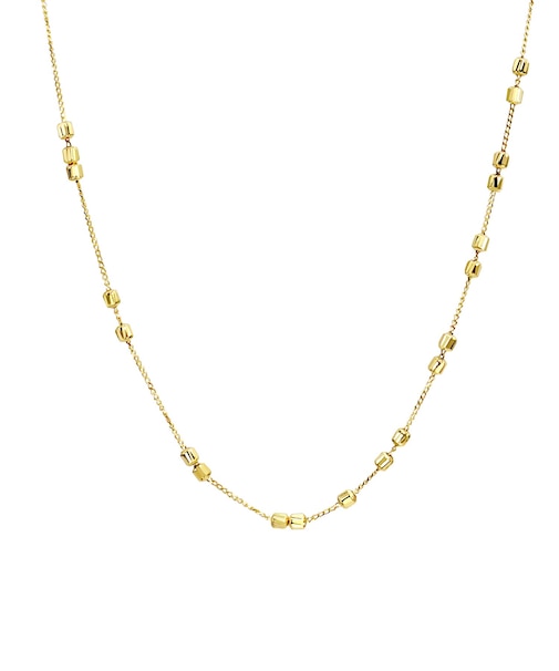 ゴールド チェーン スライドパーツ ロング ネックレス K18 80cm デザイン自由自在