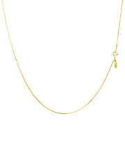 ゴールド チェーン ネックレス 18金 K18 ベネチアン 幅0.65mm 約1.89g 最長45cm 長さ調整可能