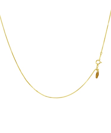 ゴールド チェーン ネックレス 18金 K18 ベネチアン 幅0.75mm 約2.08g 最長45cm 長さ調整可能