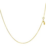 ゴールド チェーン ネックレス 18金 K18 ベネチアン 幅1.1mm 約4.66g 最長45cm 長さ調整可能