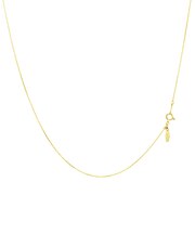 ゴールド チェーン ネックレス 18金 K18 アズキ 幅0.75mm 約1.2g 最長45cm 長さ調整可能