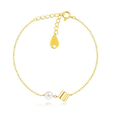 ブレスレット レディース アコヤ真珠 PT900 K18 18金 ゴールド K18 18金 ゴールド パールリーフ