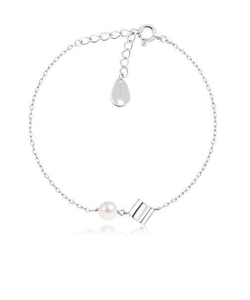 ブレスレット レディース アコヤ真珠 PT900 K18 18金 ゴールド K18 18金 ゴールド パールリーフ