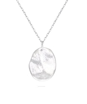 ネックレス レディース オーバル マット PT900 K18 18金 ゴールド ダイヤモンドリューター