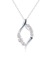 ネックレス レディース ダイヤモンド 0.1ct ドロップ 雫 PT900 K18 18金 ゴールド