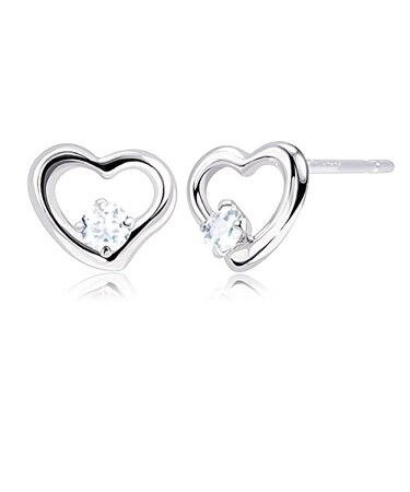 ピアス プティ レディース オープンハート 選べる12誕生石 pt900 プラチナ