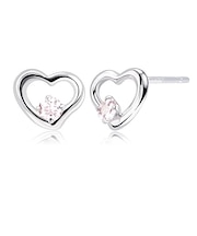 ピアス プティ レディース オープンハート 選べる12誕生石 pt900 プラチナ