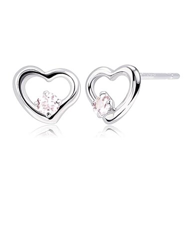 ピアス プティ レディース オープンハート 選べる12誕生石 pt900 プラチナ