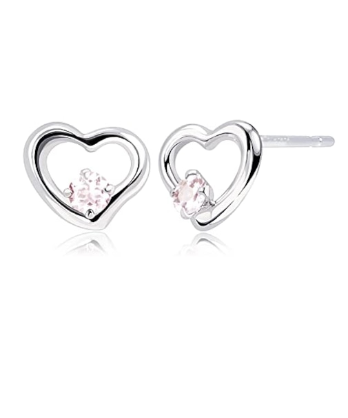 ピアス プティ レディース オープンハート 選べる12誕生石 pt900 プラチナ