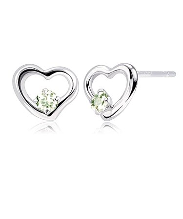 ピアス プティ レディース オープンハート 選べる12誕生石 pt900 プラチナ