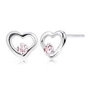 ピアス プティ レディース オープンハート 選べる12誕生石 pt900 プラチナ