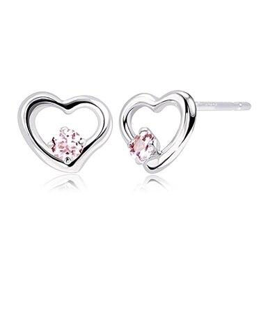 ピアス プティ レディース オープンハート 選べる12誕生石 pt900 プラチナ