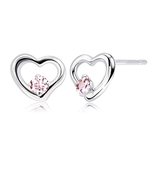 ピアス プティ レディース オープンハート 選べる12誕生石 pt900 プラチナ