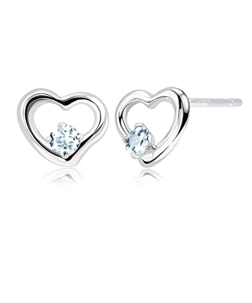 ピアス プティ レディース オープンハート 選べる12誕生石 pt900 プラチナ