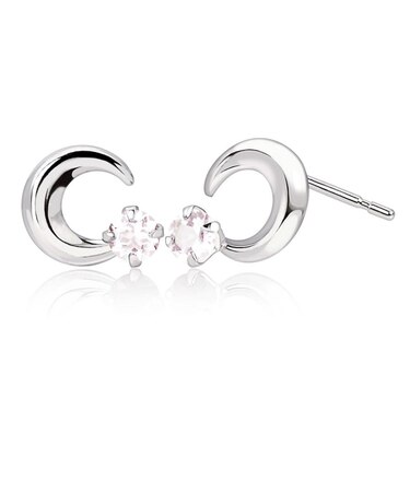 ピアス プティ レディース ムーン 選べる12誕生石 pt900 プラチナ