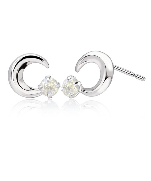 ピアス プティ レディース ムーン 選べる12誕生石 pt900 プラチナ